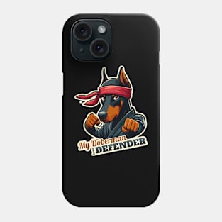 Ninja Doberman Phone Case