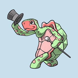 Turtle or Tortoise with Top Hat T-Shirt