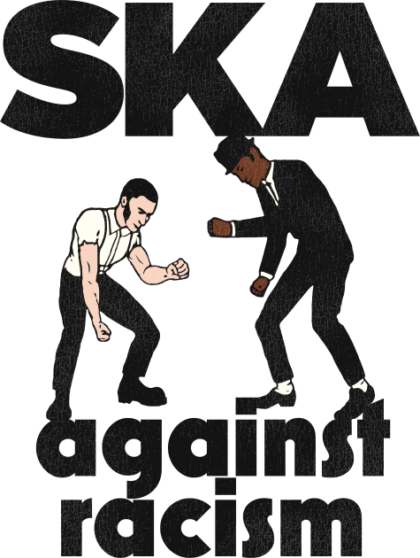 Ska Against Racism Kids T-Shirt by darklordpug