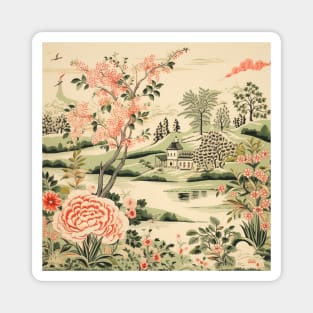 Chinoiserie and botanicals Magnet