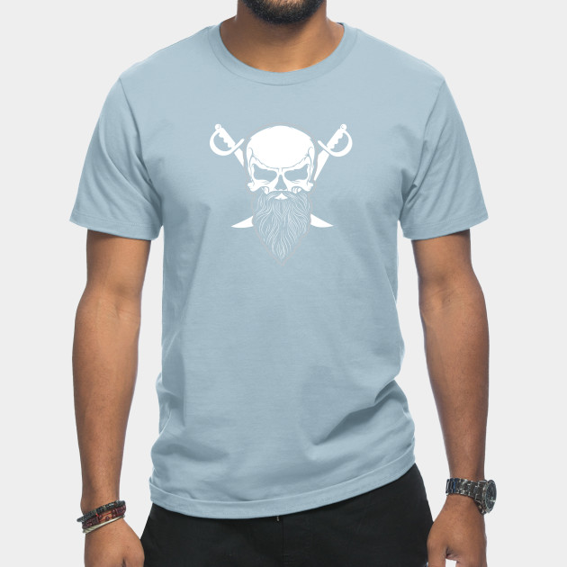 Disover Bearded SKULL - Bones - T-Shirt