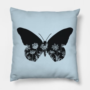 Floral Butterfly Pillow