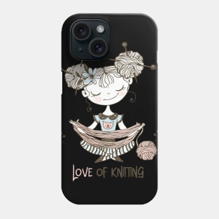 love of knitting Phone Case