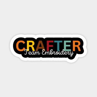 Crafter Team Embroidery Magnet