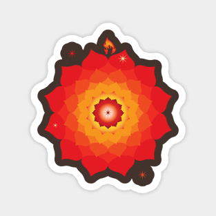 Fire Mandala Magnet