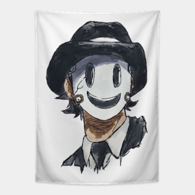 High rise invasion Sniper mask in a watercolor art design Tapestry by Animangapoi