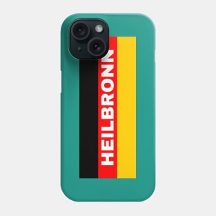 Heilbronn City in German Flag Phone Case