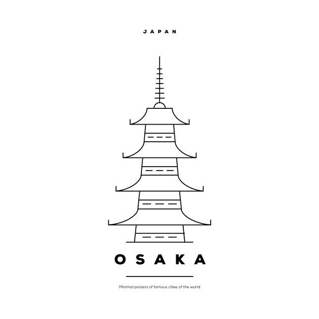 Osaka Minimal Black Line Design by kursatunsal