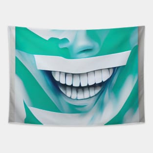 Smiling face artistic design Tapestry