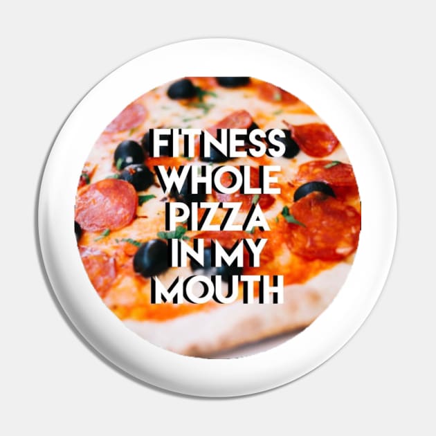 Fitness Pizza Pin by honeybeehandlettering