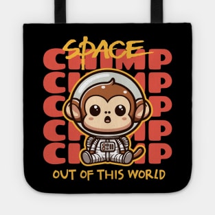 Space monkey Astronaut chimp Tote