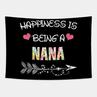 Happiness is being Nana floral gift Tapestry