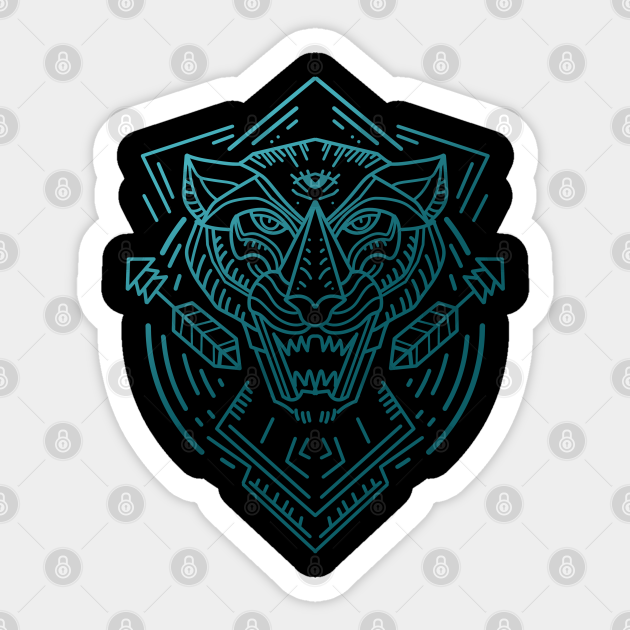 tribal panther - Tattoo - Sticker | TeePublic tribal panther - Tattoo - Sticker | TeePublic