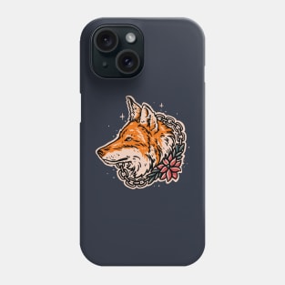 Traditional wolf t-shirt Phone Case