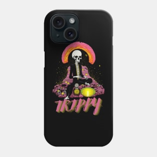 Trippy Retro Psychedelic Skeleton Phone Case