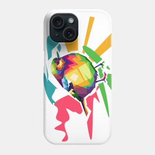 abstrak bird wpap Phone Case