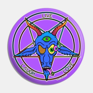 Psychedelic Baphomet Pin