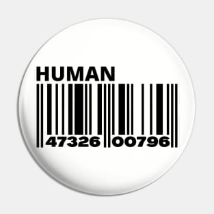 Human Barcode Pin