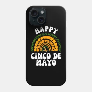 Cinco De Mayo Rainbow Happy Cinco De Mayo Mexican Fiesta Party Phone Case
