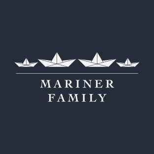 Mariner Family (Seafarer / Paper Boat / Paper Ship / White) T-Shirt