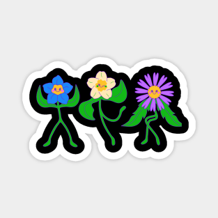 flowers dancing , Plant Lover, nature, fresh Magnet