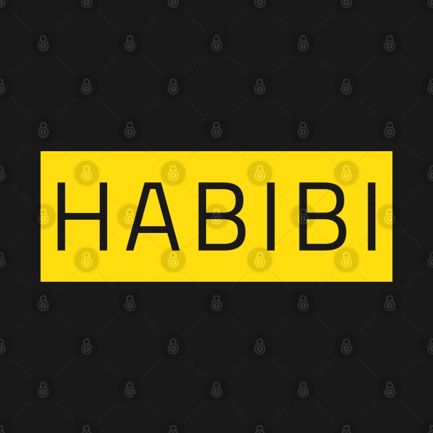 Habibi in a yellow rectangle by azab