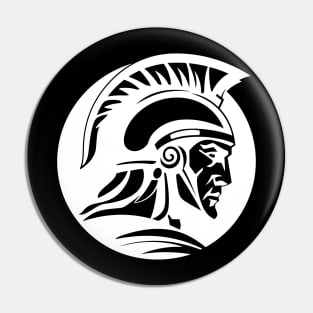 Spartan Helmet T-Shirt design Pin