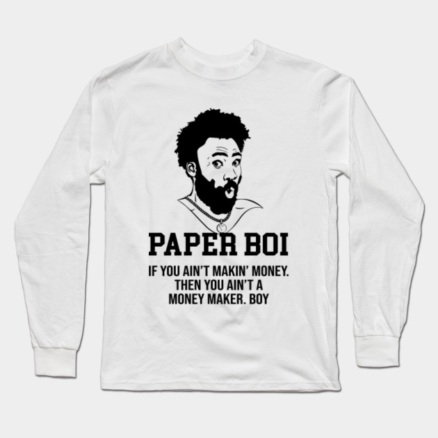 Atlanta Paper Boi Donald Glover T Shirt Manches Longues