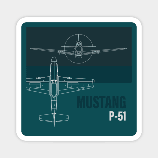 P-51 Mustang: Legendary Wings Magnet