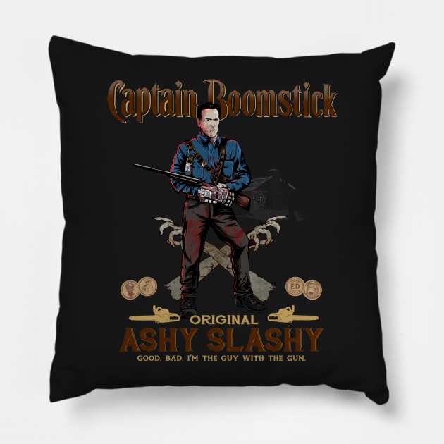 Captain Boomstick Pillow by Lmann17