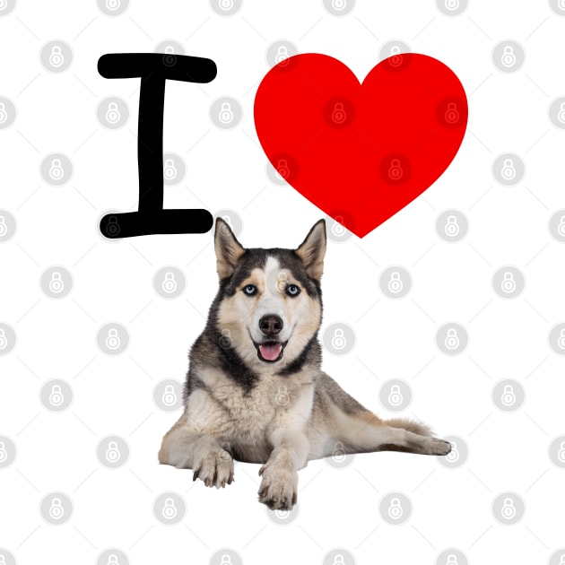 I HEART SIBERIAN HUSKY by EmoteYourself