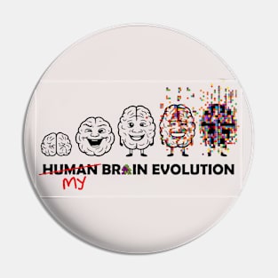 human brain evolution brainrot meme Pin
