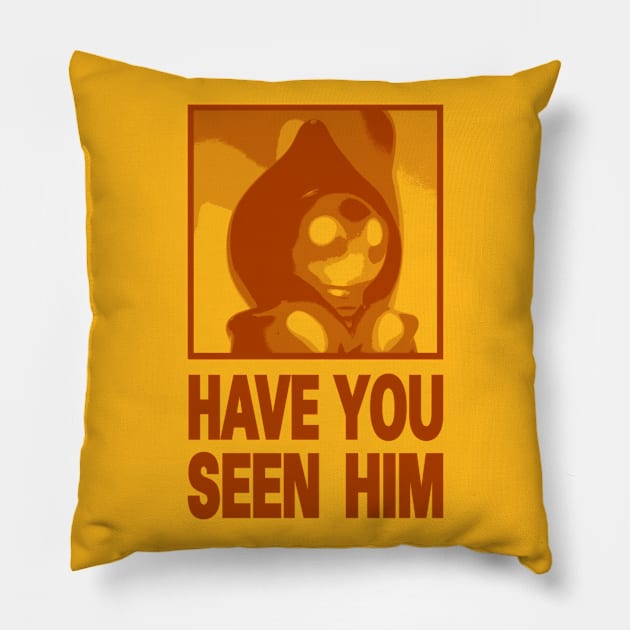 Animal Chin - Flatwoods Monster Red Pillow by AWSchmit