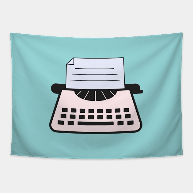 Cute and Adorable Old School Typewriter T-Shirt Tapestry by happinessinatee