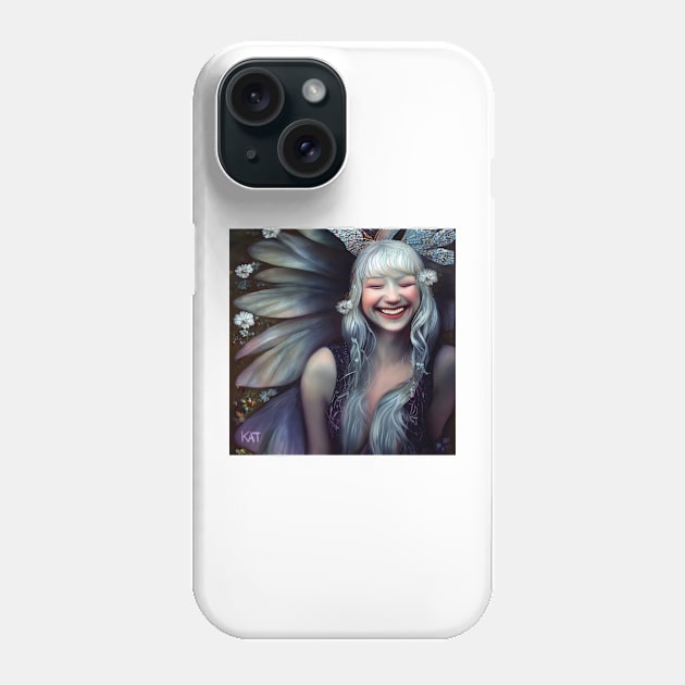 White Flower Faerie Phone Case by KimTurner