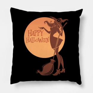 Happy Halloween Witches Funny Pillow