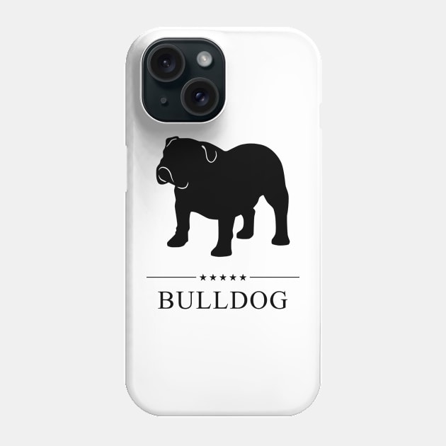 Bulldog Black Silhouette Phone Case by millersye