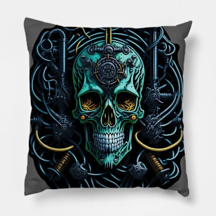 Cyborg Heads S02 D51 Pillow