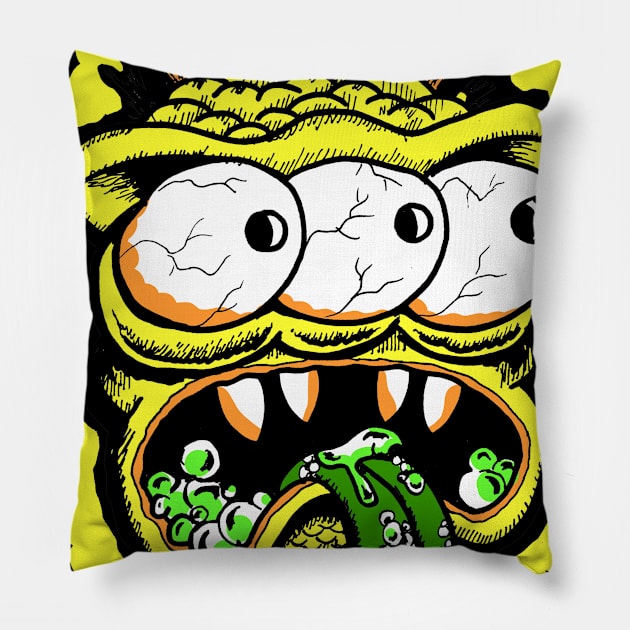 My Monster Face Pillow by PungentBasementArt