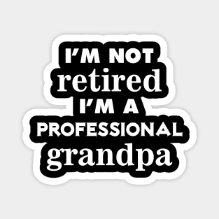 i'm not retired i'm a professional grandpa Magnet