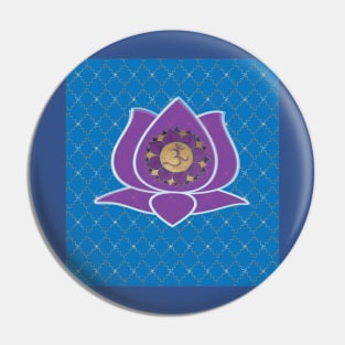 LotusOm Chakra Pin