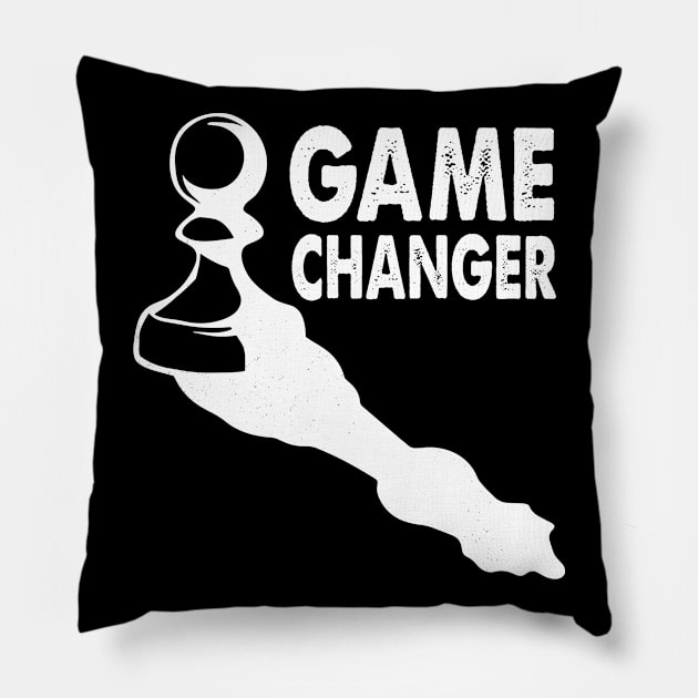 Pawn Game Changer - National Chess Day Checkmate Pillow by Kreigcv Kunwx