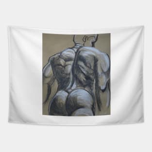 Man Nude Figure 4 Tapestry
