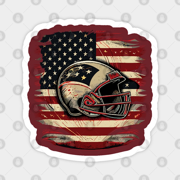 American football Magnet by remixer2020