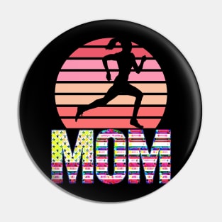 MOM (woman runner) Mothers Day Pin