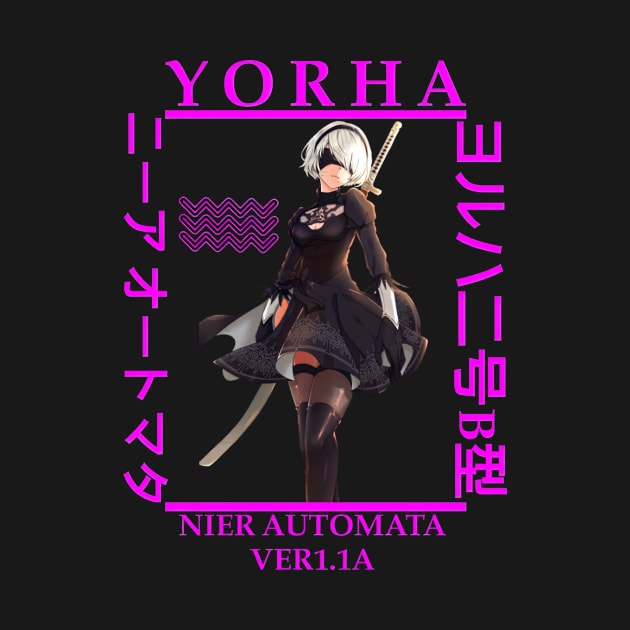 YoRHa 2-gou B-gata Nier Automata by HammiltenJohn