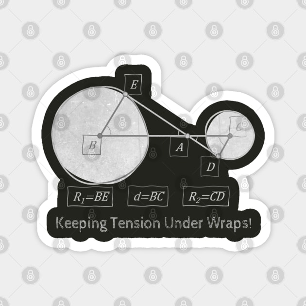 Keeping Tension Under Wraps Web Handling Physics Magnet by HipsterSketch