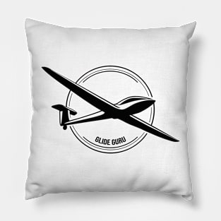 Glide Guru Glider Pilot Sailplane Biplane aerial floating soaring Pillow