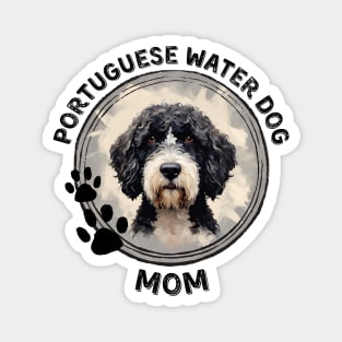 Portuguese Water Dog Portie Mom Dog Breed Lover Portrait Magnet
