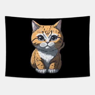 Cool Feline in Shades: Whiskered Purrfection for Cat Miaw Lovers Tapestry